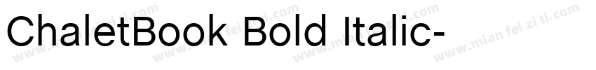 ChaletBook Bold Italic字体转换